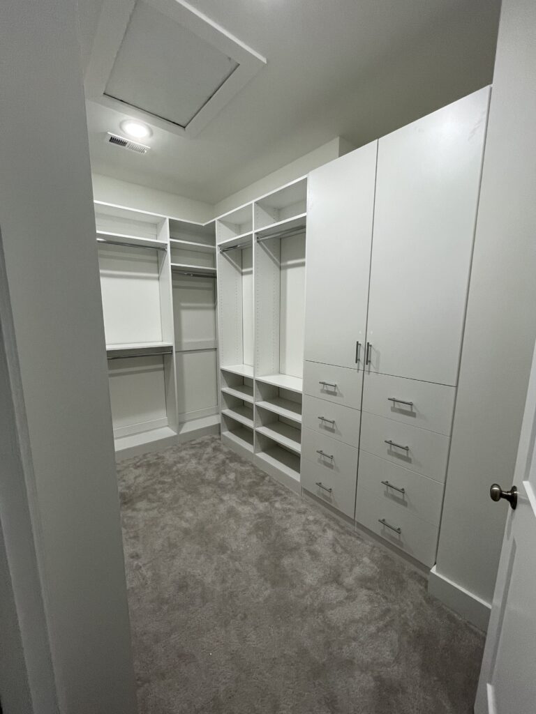 Upgraded white closet in Raleigh NC